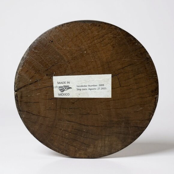 Artisan Carved Wood Cone – Dark Walnut Sculptural Tree, Arhaus 2021 - Picture 4 of 5